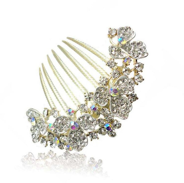 Floral Rhinestone  Clip